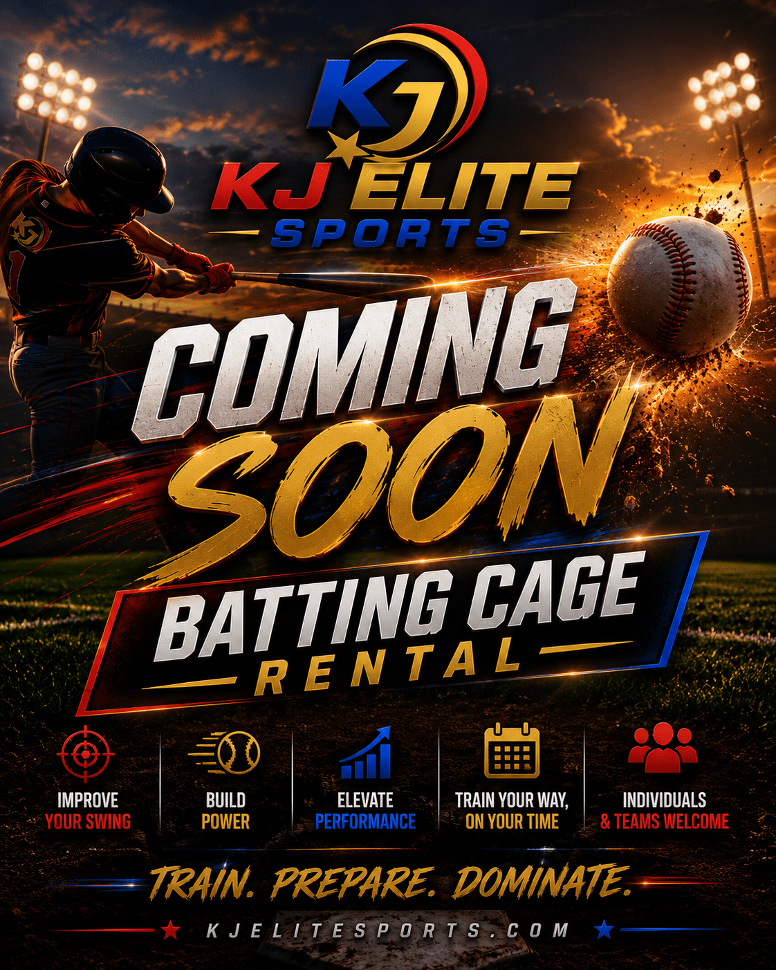 batting cage poster